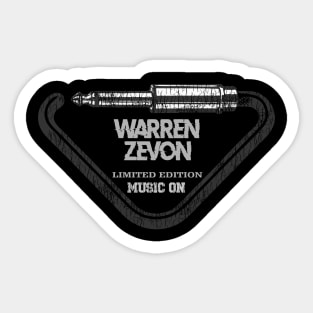 Warren Zevon Exclusive Art Sticker